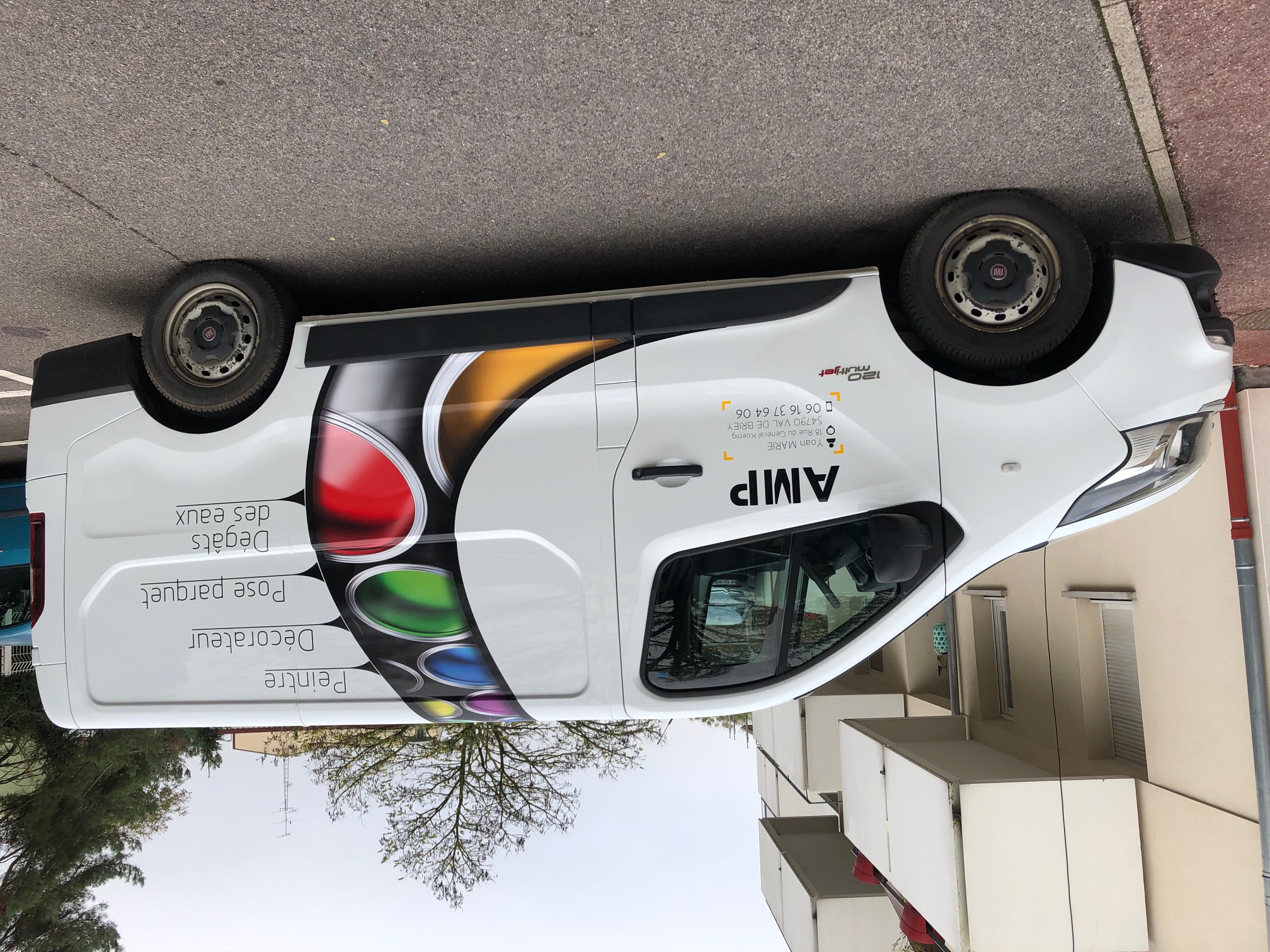 Déco adhésive camion véhicule Artisan Peintre Nancy ! id=